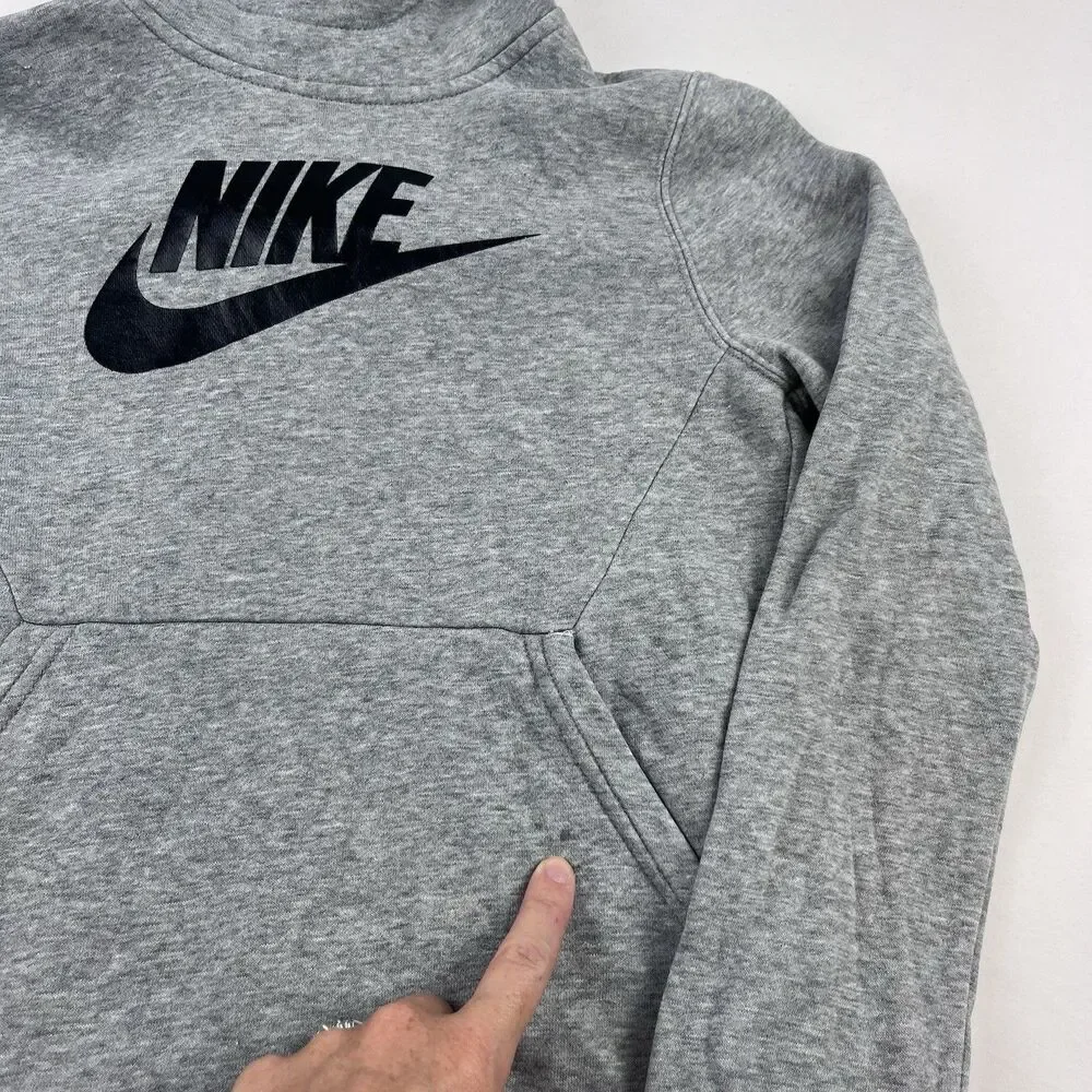 Nike Hoodie Bundle Set Youth Small YS Boys Sweatshirt Lot 2 Pullover Black Gray